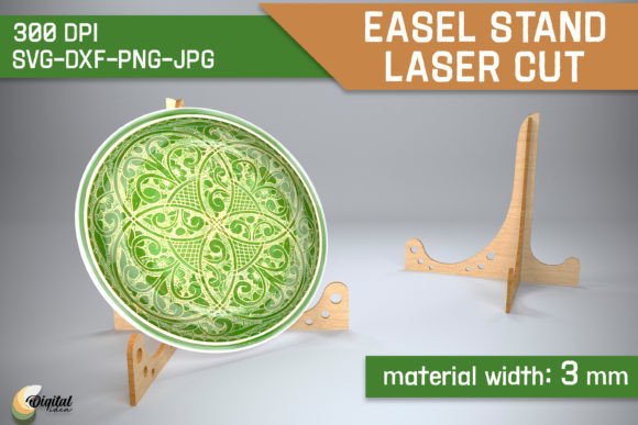 3D Design SVG Easel Stands for Laser Cutting