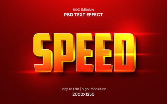Accelerating Visual Impact: The Strategic Value of the Speed 3d PSD Text Effect