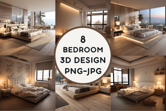 Bedroom 3d Design PNG-JPG: Visualize Your Dream Space