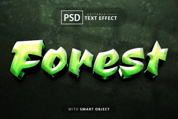 Bringing Your Typography to Life with a Forest 3d Text Effect Editable Template