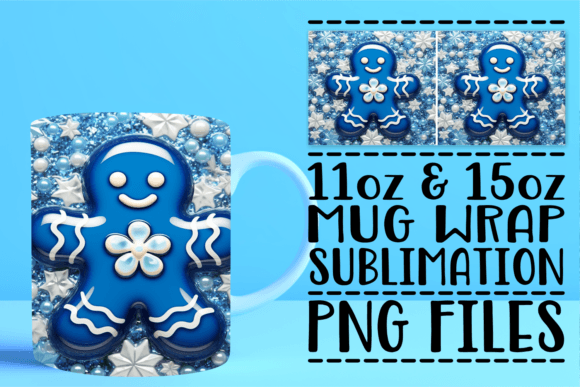 Crafting Festive Gifts with Winter Holiday 3D Design Mug Wraps for 11oz and 15oz Mugs