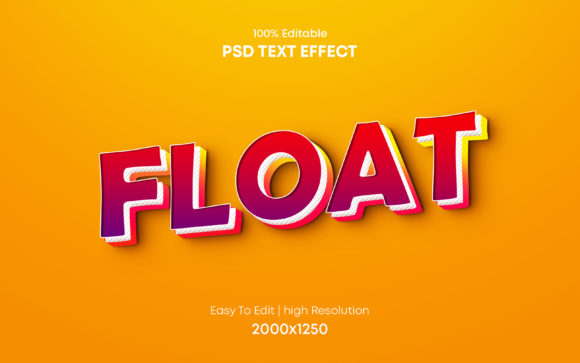 Elevate Your Brand with the Float 3d PSD Text Effect