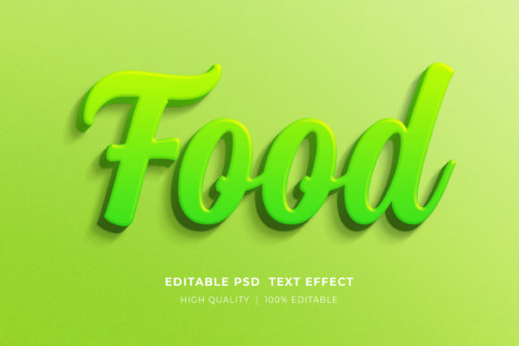 Elevate Your Brand with the Food Editable Text Style Effect