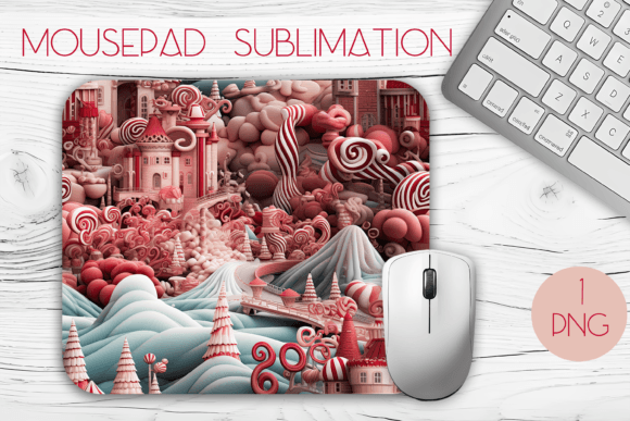Elevate Your Holiday Crafts with a Premium MousePad Sublimation 3d Design Christmas