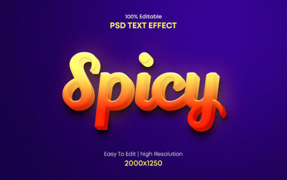 Elevating Typography with the Spicy 3d PSD Text Effect