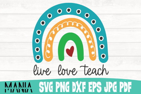 Evaluating the Live Love Teach Rainbow SVG Cut File for Educational and Creative Projects