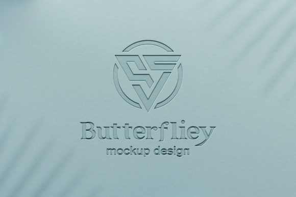 Mastering Brand Presentation: The Power of Debossed Cyan Logo Mockups on Paper Texture