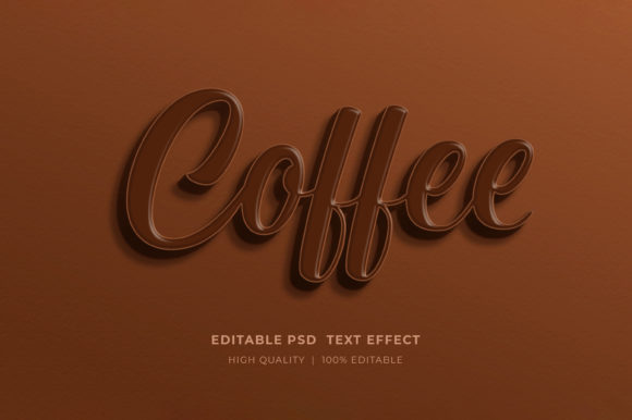 Mastering the Coffee 3D Text Effect PSD Mockup for Professional Designs