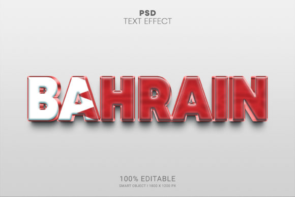 Mastering Visual Impact with the Bahrain PSD Editable 3D Text Effect