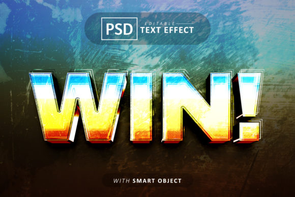 Mastering Visual Impact with the Win 3D Text Effect Editable Template