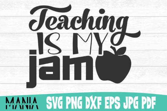 Teaching is My Jam SVG: Create Bold Teacher Gear