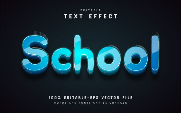 Unlocking Professional Design with Editable Blue 3D School Text